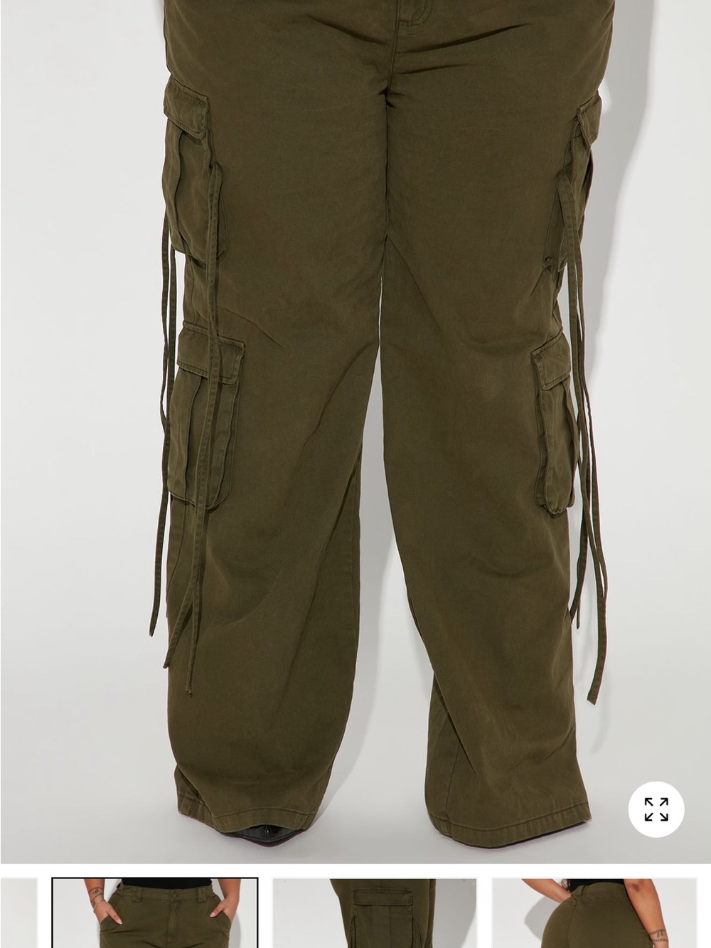 Golden Hour Wide Leg Cargo Pant - Olive 1X
NWT
New never worn